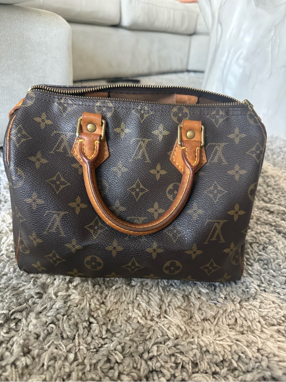 Authentic Louis Vuitton Monogram Speedy 25